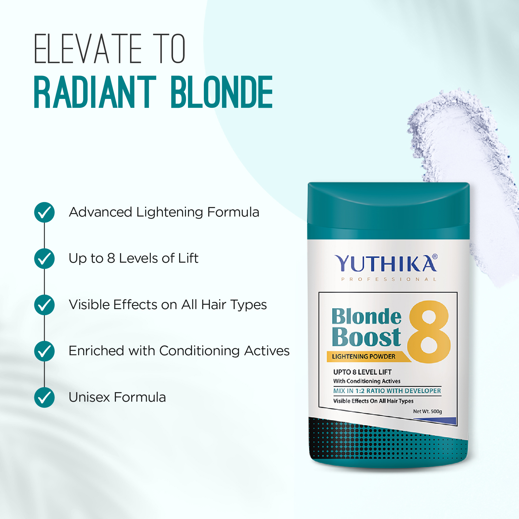 Yuthika Blonder Powder Level 8 Jar 500g_04