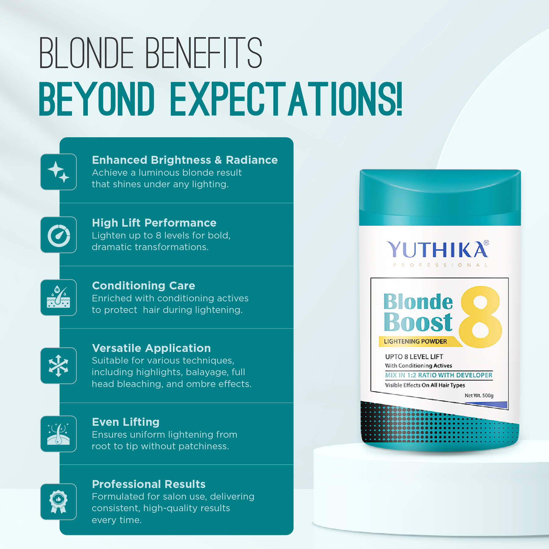 Yuthika Blonder Powder Level 8 Jar 500g_03