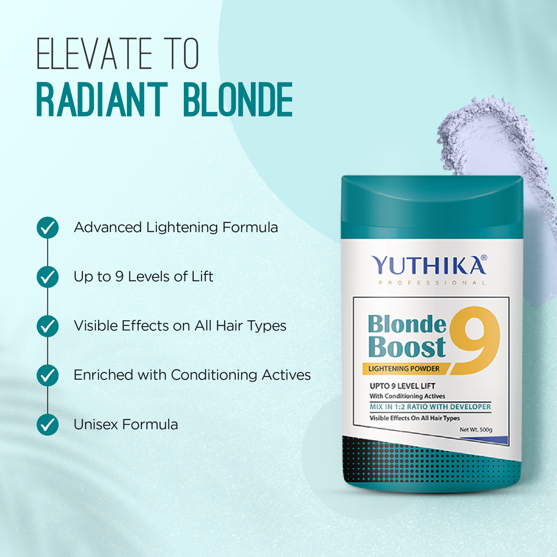 Yuthika Blonder Powder Level 9 Jar 500g_04
