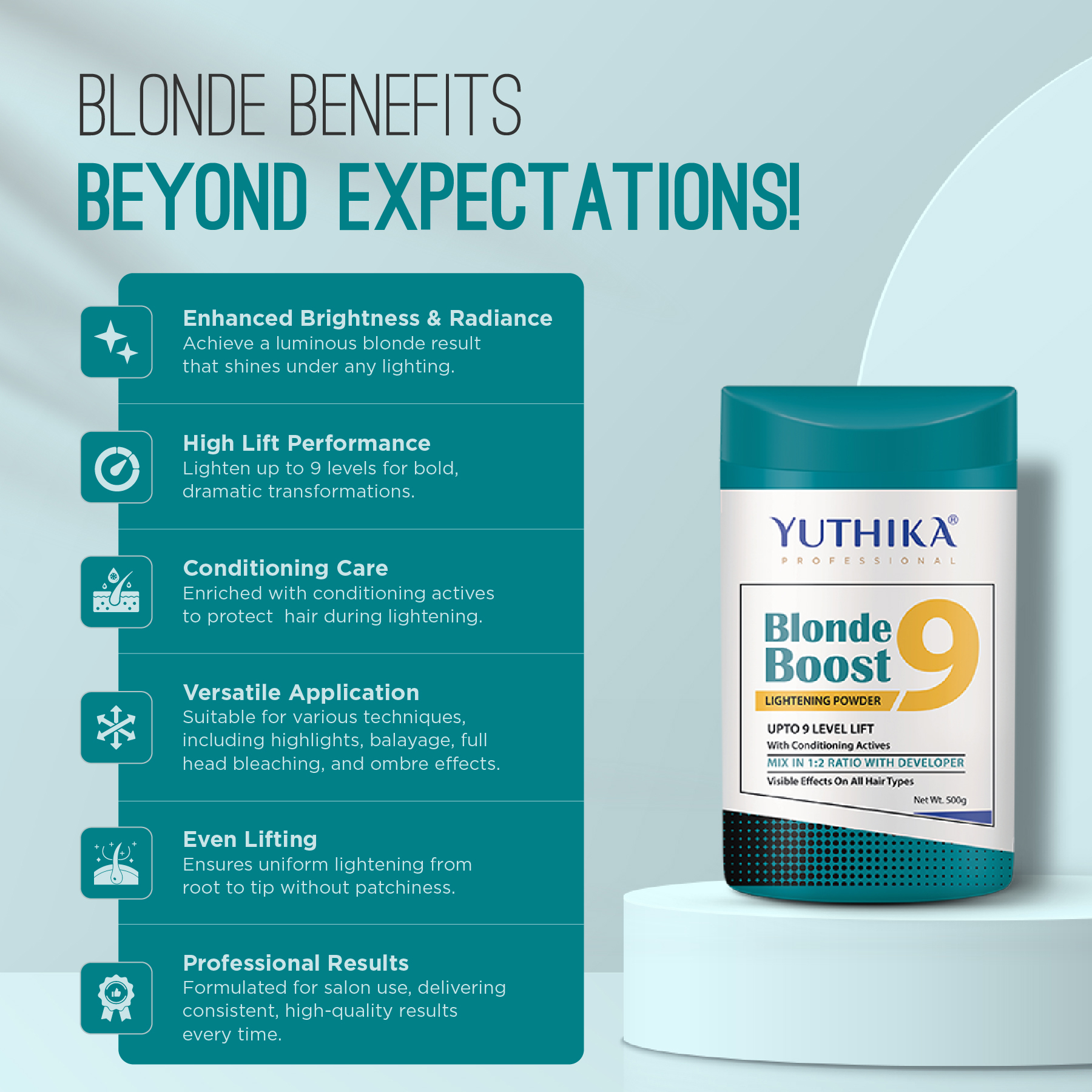 Yuthika Blonder Powder Level 9 Jar 500g_03