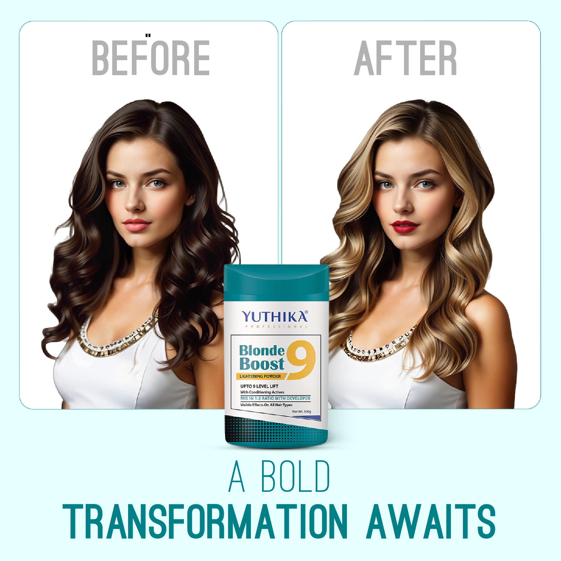 Yuthika Blonder Powder Level 9 Jar 500g_01